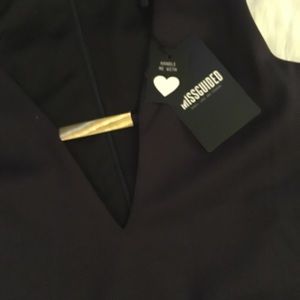 Navy blue Missguided dress